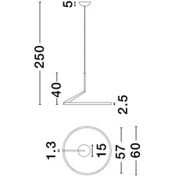 Nova Luce 9088148 TILIA Pendelleuchte Schwarz