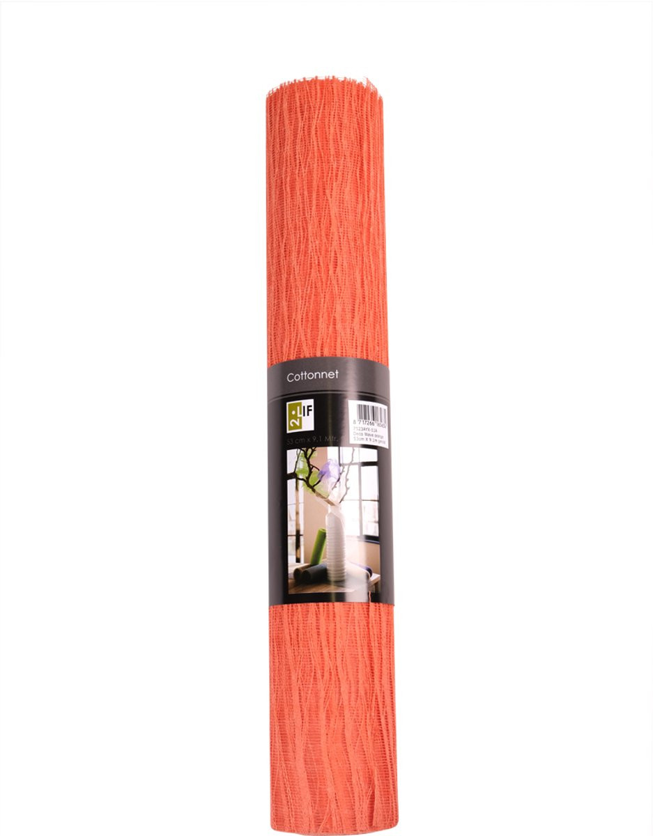 Wave Tafelband oranje 53 x 910 cm (gerold)
