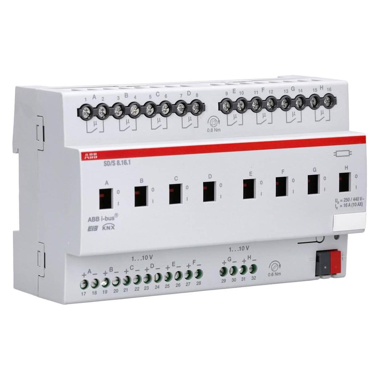 Busch-Jaeger Schalt-/Dimmaktor, 16A, SD/S8.16.1 ** REG (Dimmaktor) (2CDG110081R0011)