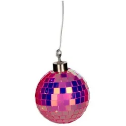 Disco LED Kugel 8cm neon pink
