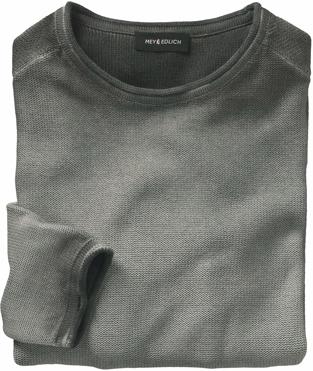 Mey & Edlich Gegenton-Pullover Schwarz 50