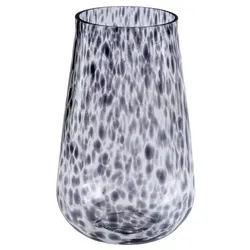 Vase Patchy 25 cm Glas Grau L (Large)