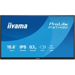 iiyama P1671HSC-B1 (1920 x 1080 Pixel, 15.60"), Monitor, Schwarz