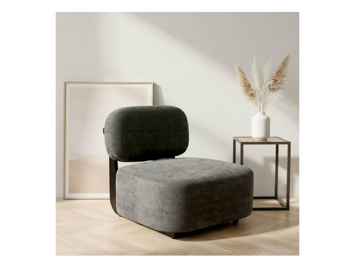 Home affaire Loungesessel LIORAN Designsessel mit filigranem Holzgestell, Feinstruktur-Bezug, Designklassiker, modern und zeitlos