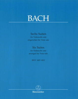 Bärenreiter Bach Suiten BWV1007-1012 Viola