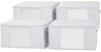 TUSK® Jumbo Storage with Clear View (4-Pack) by DormCo