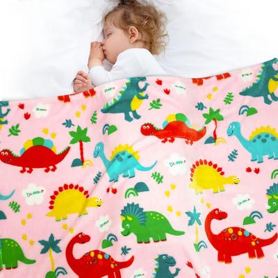 Shop Station Cute Dinosaur Flannel Throw Blanket Super Soft Plush Fleece Blanket For Bed, Sofa, Travel & Camping f 27.56 39.37 In