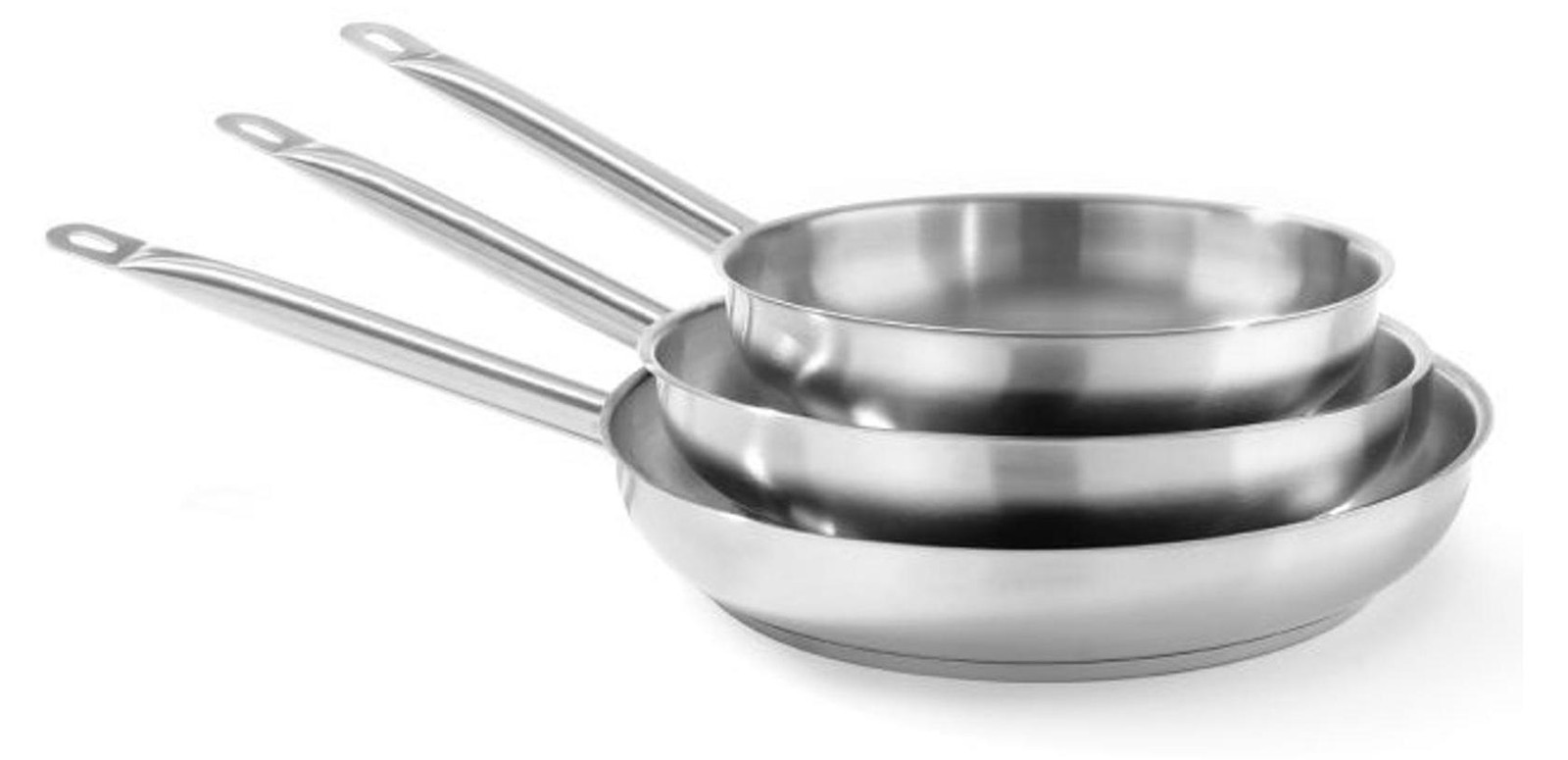 HENDI Kitchen Line koekenpan van RVS, 28 x 5 cm