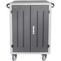 Mobiler Ladeschrank, 30 Ladestationen, für Notebooks/Tablets bis 15,6" schwarz, inkl. USB-A, Lüfter, UV-C Lampen, Datensynchronisation