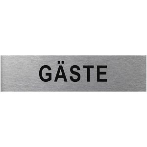 ProPlus Hinweisschild SF972115, Aluminium, 16 x 4 cm, Gäste