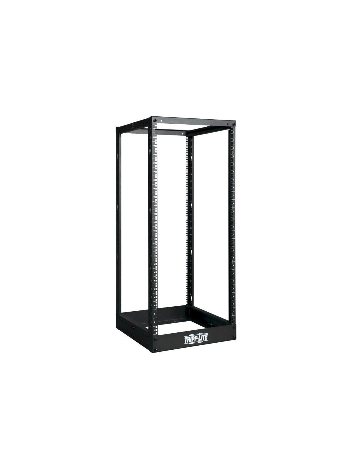 Tripp Lite 25U 4-Post Open Frame Rack Cabinet Square Holes 1000lb Capacity - rack - 25U