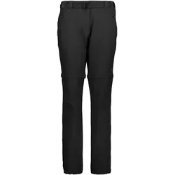 CMP Campagnolo, Damen, Outdoorhose, Long Zip Off Hose (42, L), Schwarz