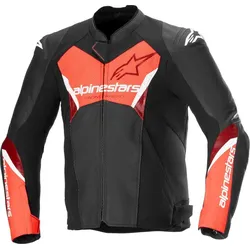 Alpinestars Faster V3 Airflow perforierte Motorrad Leder-/Textiljacke