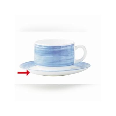 Esmeyer 6 x Kaffeeuntertasse 14 cm Form Brush - Blue / Blau Arcoroc