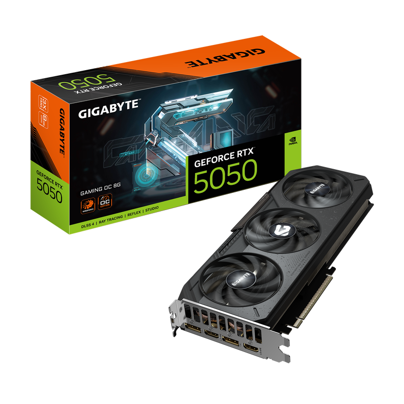 GIGABYTE GeForce RTX 5050 GAMING OC 8G, 8192 MB GDDR6