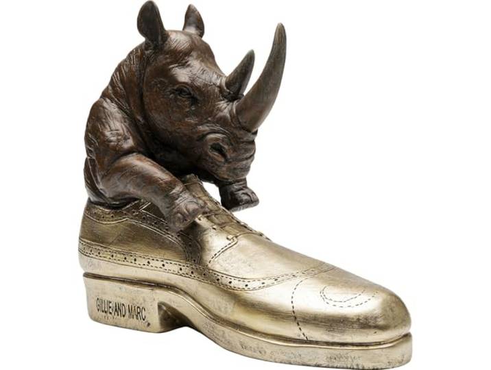 Kare Déco Rhino Chaussure Design Peint à la main\, pour le salon