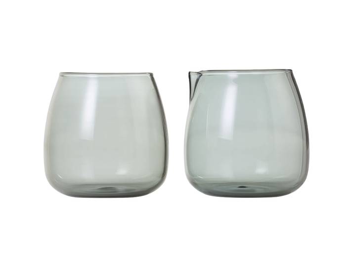 Teezubehör Yuna grau Glas D 7 cm