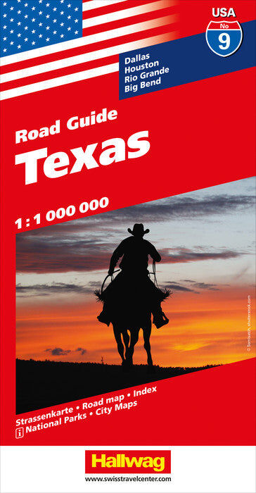 Carte routière n° 9 - Texas   Hallwag