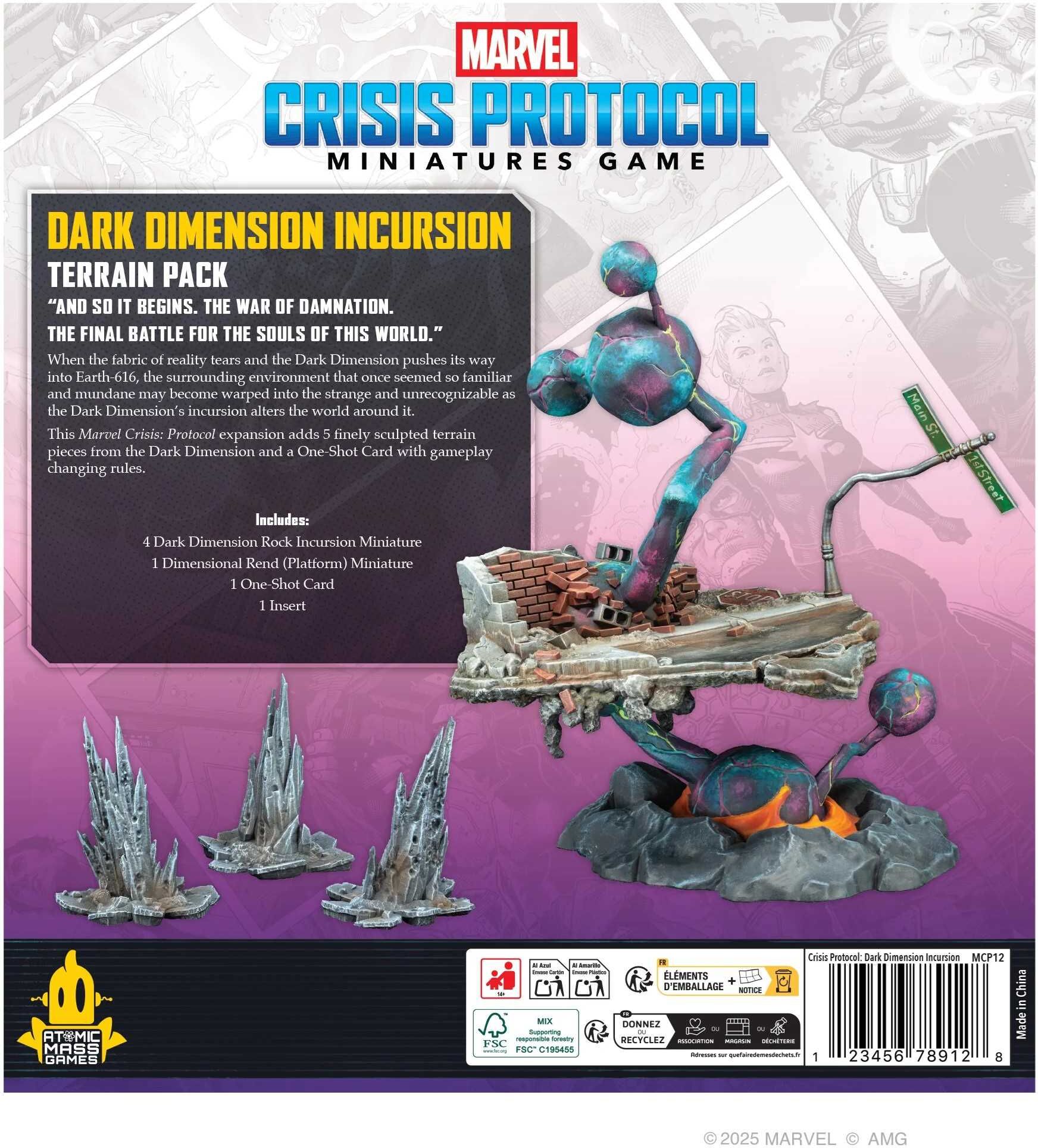 Marvel: Crisis Protocol - Dark Dimension Incursion Terrain Pack for Board Games by Atomic Mass Games