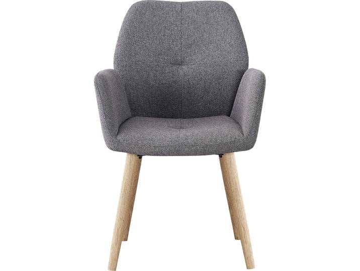 Stuhl Oslos grau Polyester/Eiche - Stuhl