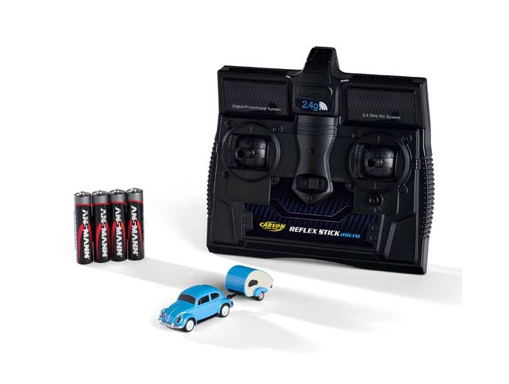 CARSON RC-Buggy Carson 1:87 RC VW Beetle m. Anhänger 2,4Ghz 100% RTR