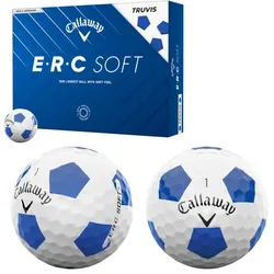 Callaway ERC Soft Truvis Golfball 12er weiss/blau