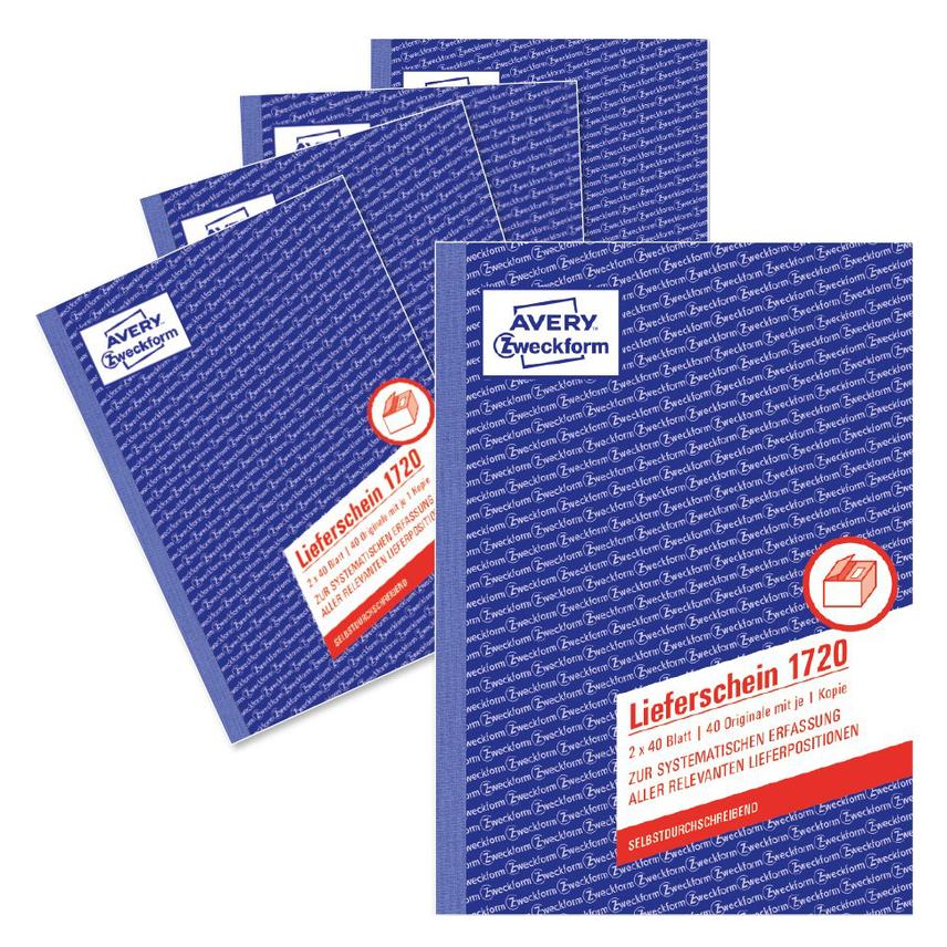 Avery Formularbuch "Lieferschein", SD, 4+1 GRATIS (1720-5)