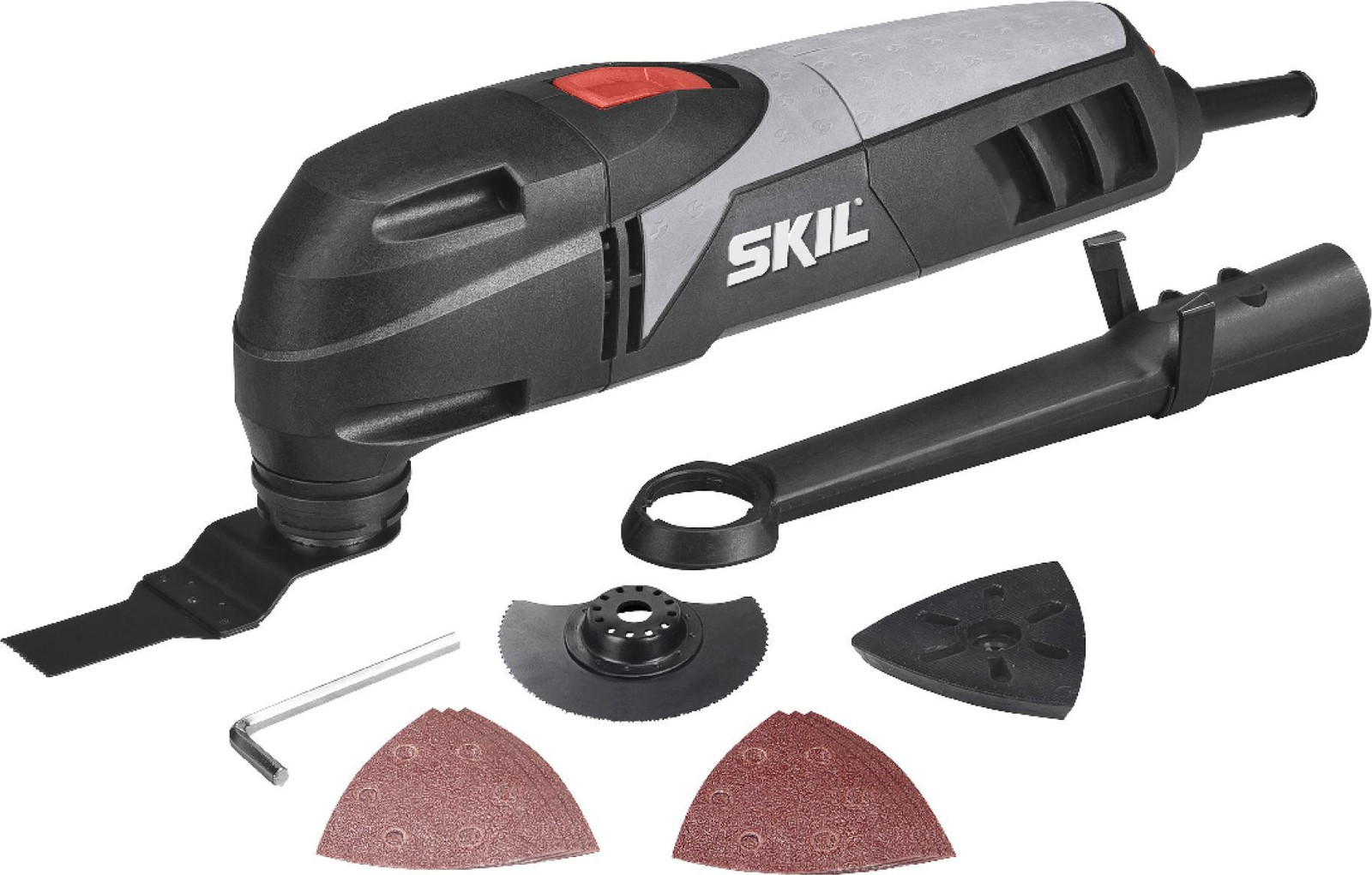 Skil 1475 AA multifunctioneel gereedschap 250 W met zaagbladen, schuurpapier en stofafzuiger