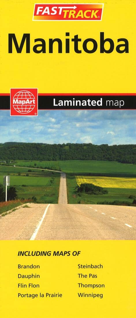Canadian Cartographics Corporation Carte routière laminée du Manitoba   MapArt
