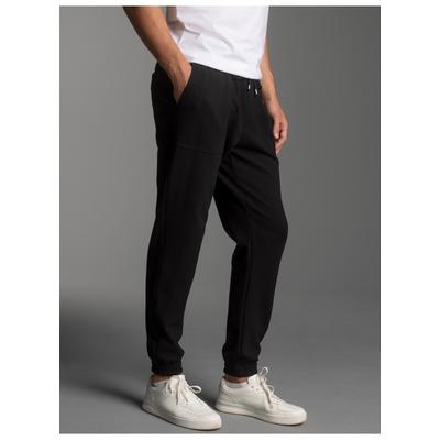 Jerseyhose TRIGEMA "TRIGEMA Jogginghose mit aufgesetzten Taschen", Damen, Gr. XXL, Normalgrößen, schwarz, Sweatware, 55% Polyester, 45% Baumwolle, Hosen Jerseyhose