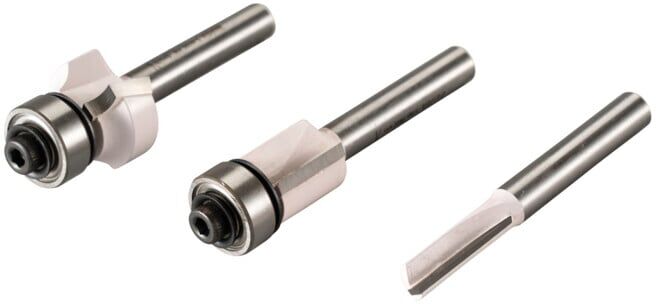 Jeu de fraises Makita 3 pièces diamètre de la tige 6 mm (D-53338)