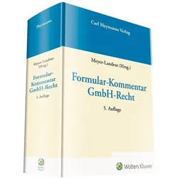 Formular-Kommentar GmbH-Recht, Fachbücher