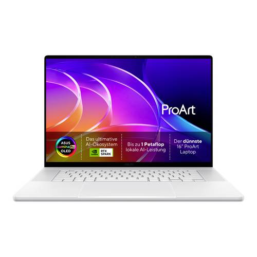 Asus Notebook, KI-Supercomputer ProArt P16 NVIDIA RTX Spark N1X 40.6cm (16 Zoll) WQUXGA N1X 64GB RAM 1TB SSD Deutsch, QWERTZ