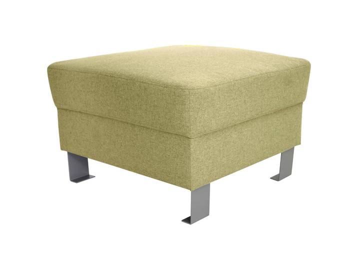 Xora Hocker, Grün, Metall, quadratisch, 62x41x62 cm, Stoffauswahl, erweiterbar (Typenauswahl), Wohnzimmer, Hocker, Sitzhocker