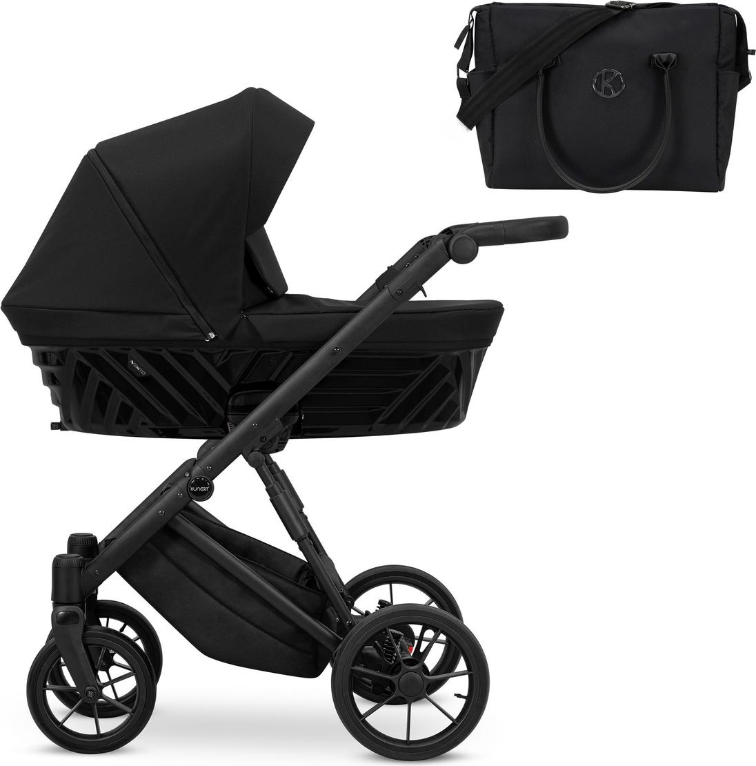 Kinderwagen Kunert Ivento 2in1 - Farbe: Tiefschwarz