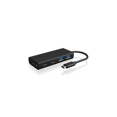 RAIDSONIC Type-C Hub zu 2x Type-C/2x Type-A Anschlüssen, 1x USB PD 60W