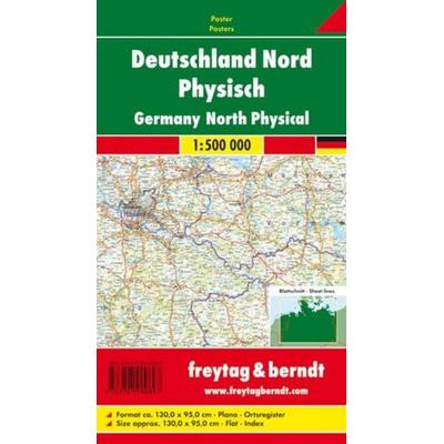 freytag & berndt Poster Deutschland Nord physisch 1:500.000, Karte von , KOMPASS Freytag & Berndt, 978-3-7079-0089-7