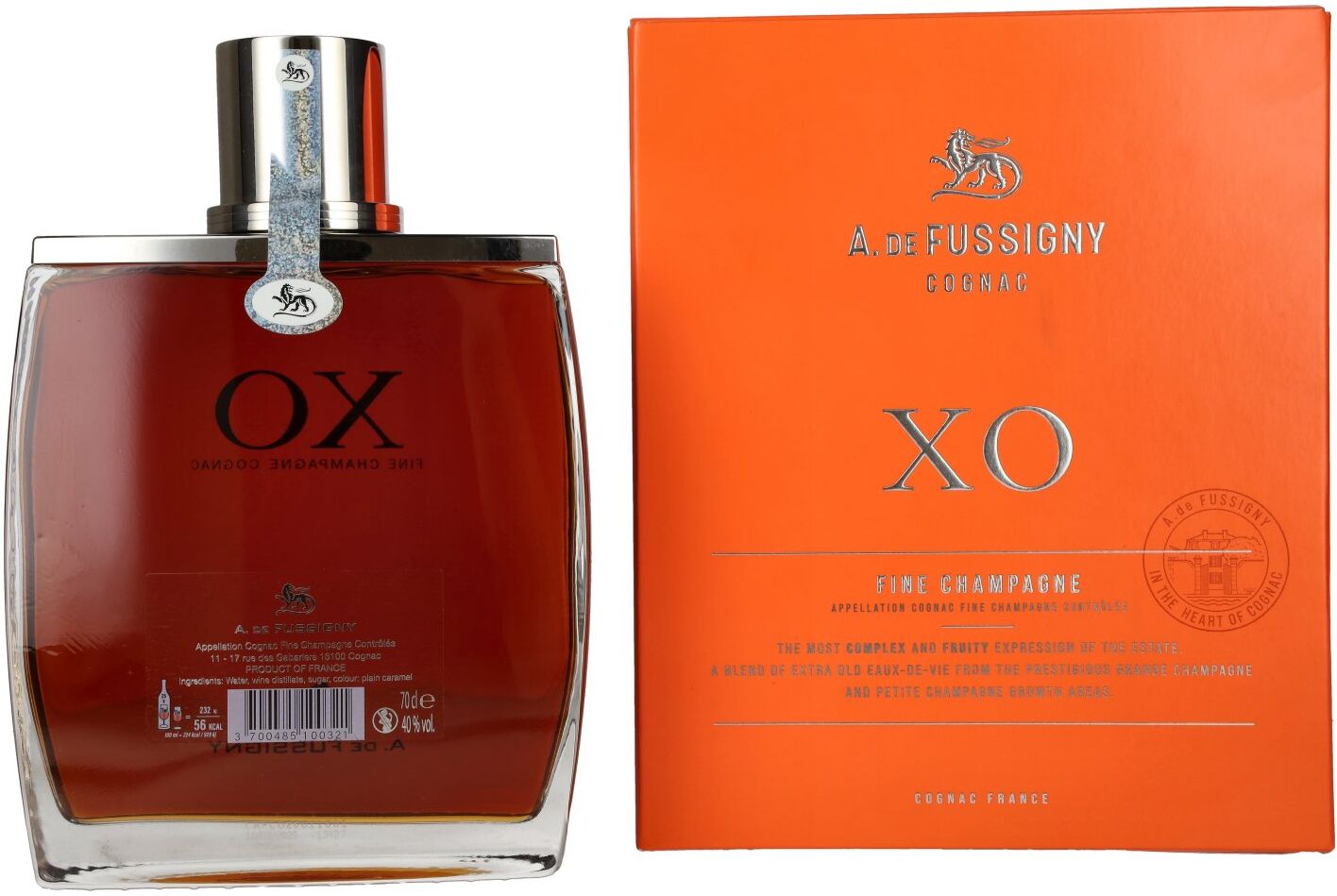 A. de Fussigny XO Fine Champagne Cognac 40% Vol. 0,7l in Geschenkbox