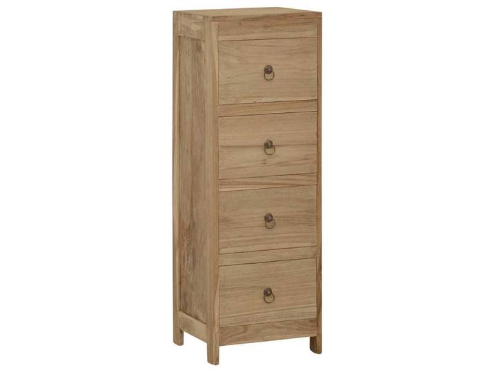 vidaXL Kommode 30x30x90 cm Massivholz Teak