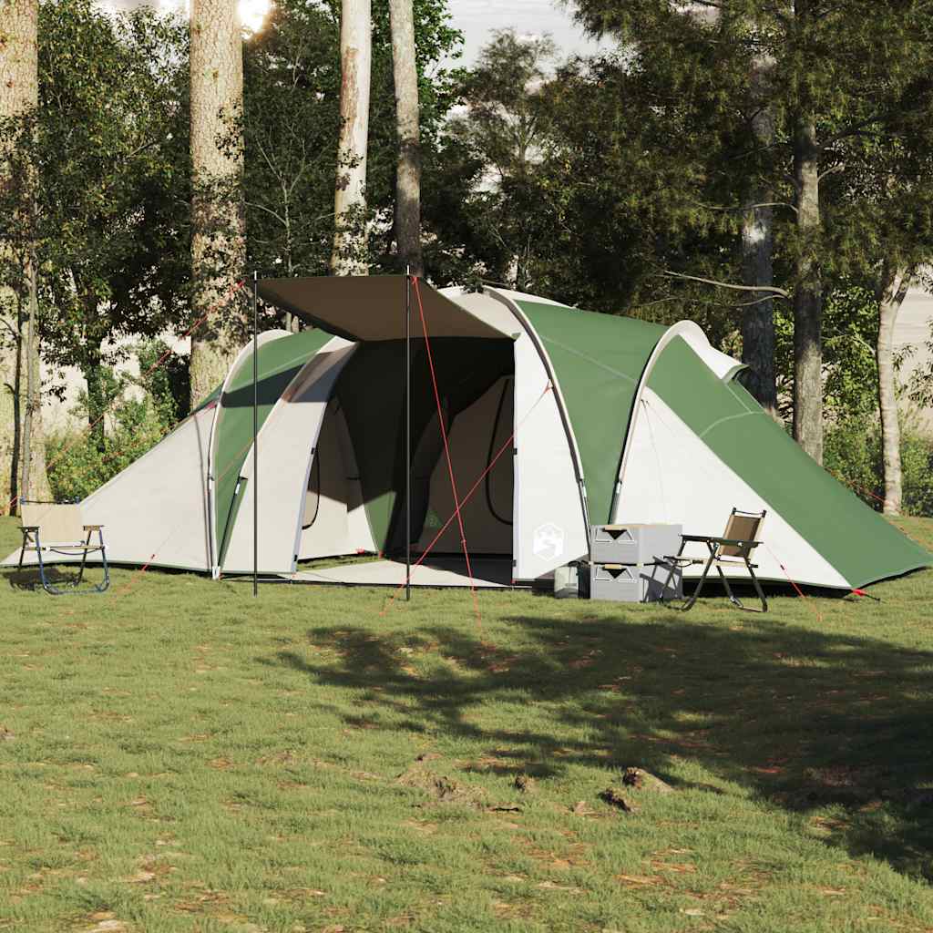 vidaXL Tente familiale à dôme 6 personnes vert imperméable