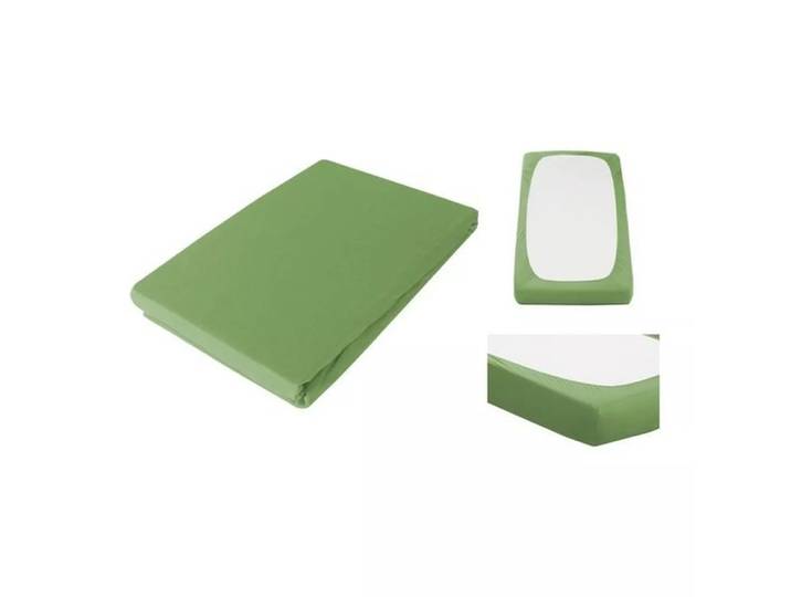 Living Home - Topper Elastic Jersey Fixleintuch Topper, 200X200CM, Ozeangrün