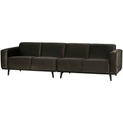 Bigsofa Statement Samt, modern, waldgrün, 280 cm breit, gemütliches Designerstück für Dein Wohnzimmer