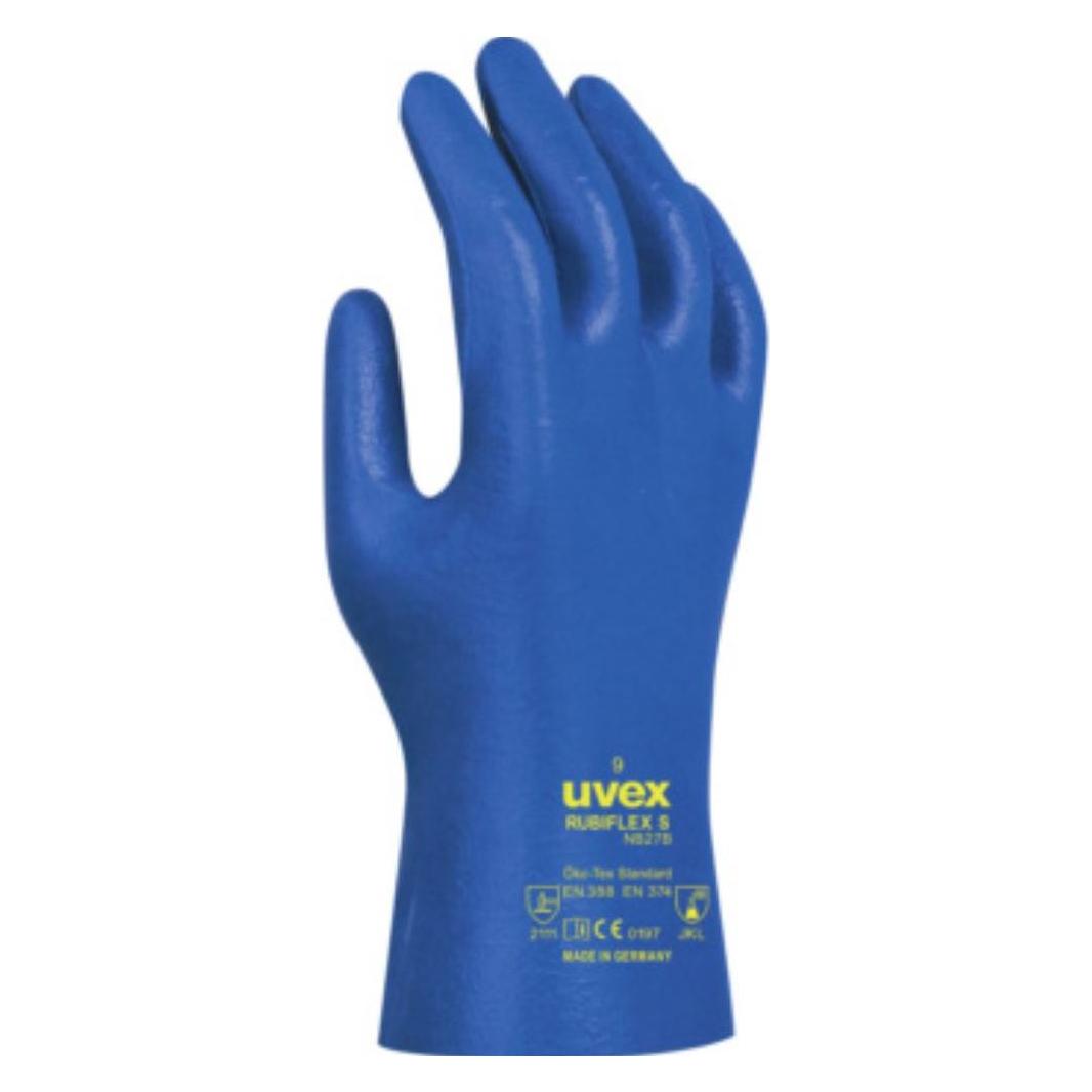 Uvex Chemikalien-Schutzhandschuh Rubiflex 27. Gr. 7 VPE: 10 (7) (55563207)