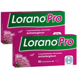 Lorano®Pro Antiallergikum Doppelpack 2X18 St