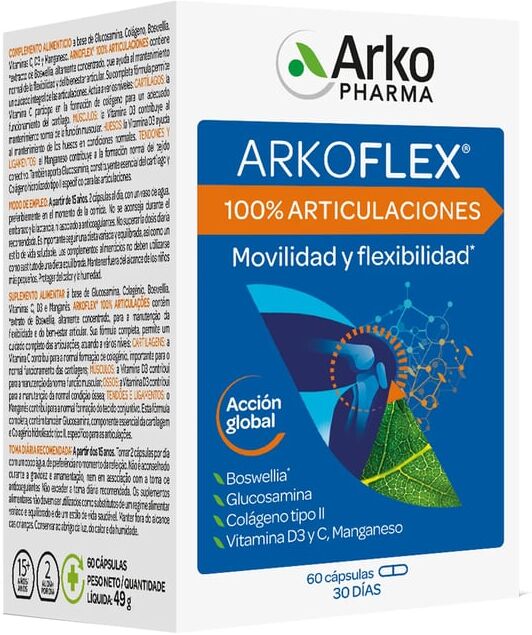 Arkopharma Arkoflex 100% Articulaciones 60 Caps