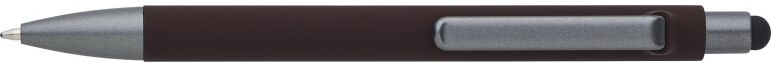 Stylo bille personnalisable en ABS - Louis brun
