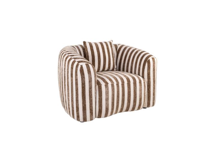 Design Sessel „Luxandra“, verschiedene Grössen Stripes Sand Richmond Interiors