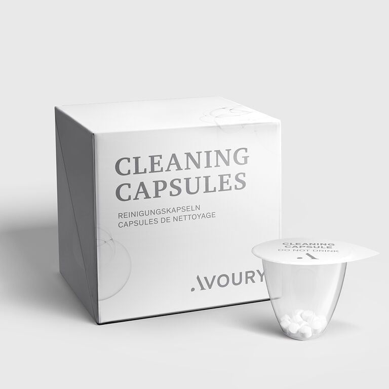 Avoury 6000101 Reinigungskapseln Reinigungskartusche für Teemaschine (Weiß)