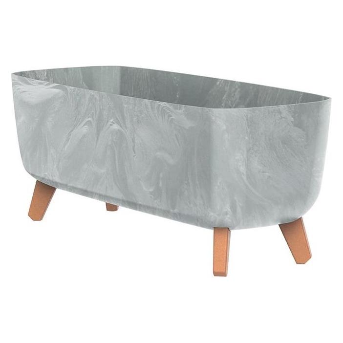Prosperplast Flowerpot Gracia, Ø 58 x 24 cm, grey (58 x 61 x 23.50 cm) (DGCL600E-422U)
