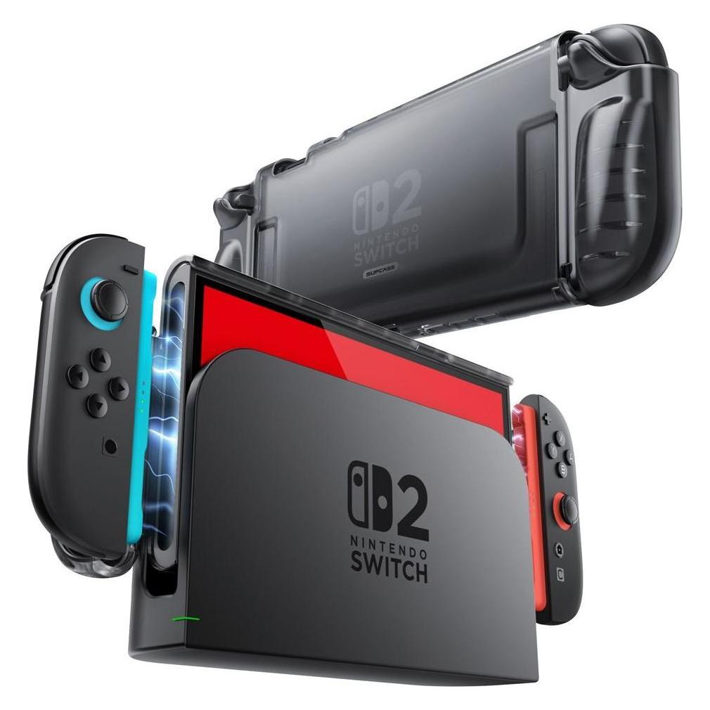 Supcase Crystal Case für Nintendo Switch 2 - Transparent Schwarz (Switch 2) (196066)